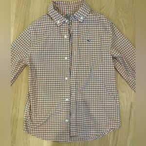 Boys Vineyard Vines “On the Go BRR “ performance button down plaid check